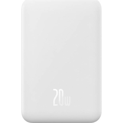 Батарея універсальна Baseus Magnetic Mini 20000mAh 20W, White (P10022102212-01 / PPCXM20)
