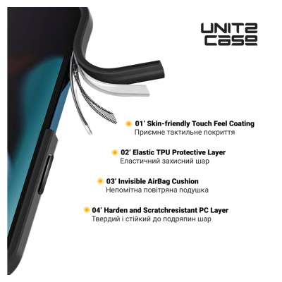 Чохол до мобільного телефона Armorstandart UNIT2 Apple iPhone 14 Pro Black (ARM69944)