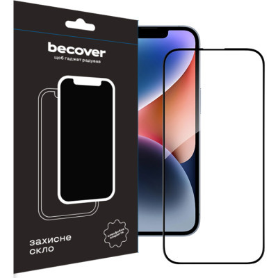 Скло захисне BeCover Apple iPhone 15 Pro Max Black (710594)