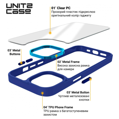 Чохол до мобільного телефона Armorstandart UNIT2 Apple iPhone 14 Pro Blue (ARM69946)