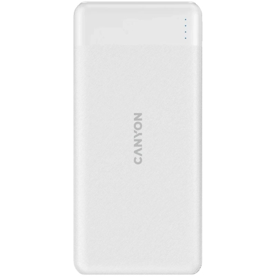 Батарея універсальна Canyon PB-109 10000 mAh PD/18W QC/3.0/20W White (CNE-CPB1009W)