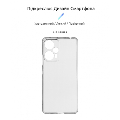 Чохол до мобільного телефона Armorstandart Air Series Xiaomi Poco F5 Camera cover Transparent (ARM68088)