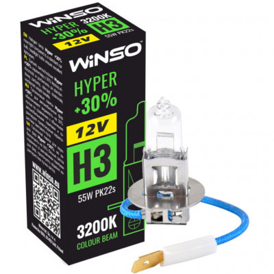 Автолампа Winso H3 HYPER +30 55W (712300)