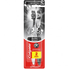 Зубна щітка Colgate Max White Charcoal відбілююча м'яка 2 шт. (8718951382602)