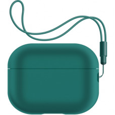 Чохол для навушників Armorstandart Silicone Case with straps для Apple Airpods Pro 2 Dark Green (ARM68612)