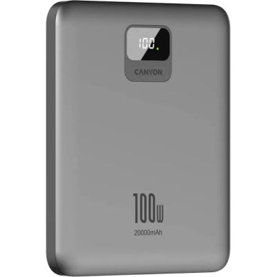 Батарея універсальна Canyon PB-2008 20000mAh PD/100W Q.C/3.0 (CNE-CPB2008DG)