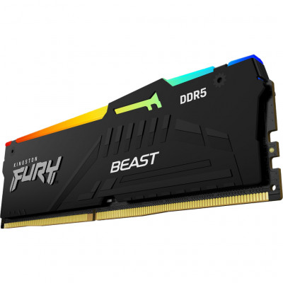 Модуль пам'яті для комп'ютера DDR5 32GB 5200 MHz Beast RGB Kingston Fury (ex.HyperX) (KF552C40BBA-32)