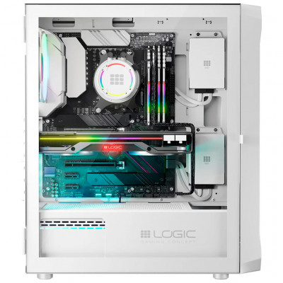 Корпус Logic concept PORTOS MESH+GLASS ARGB fans 3x120mm WHITE (AM-PORTOS-20-0000000-0002)