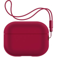 Чохол для навушників Armorstandart Silicone Case with straps для Apple Airpods Pro 2 Wine Red (ARM68620)