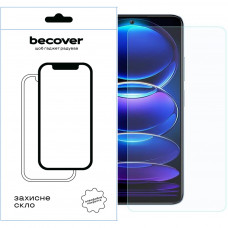 Скло захисне BeCover Xiaomi Redmi Note 12 4G/Note 12 5G/Xiaomi Poco X5 5G 3D Crystal Clear Glass (709254)