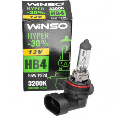 Автолампа Winso HB4 HYPER +30 55W (712600)