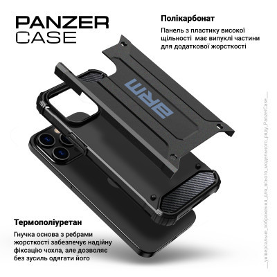 Чохол до мобільного телефона Armorstandart Panzer Apple iPhone 15 Black (ARM73738)
