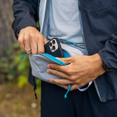 Сумка-бананка Pacsafe Eco Anti-Theft Waist Pack сірий/чорний (41104145)