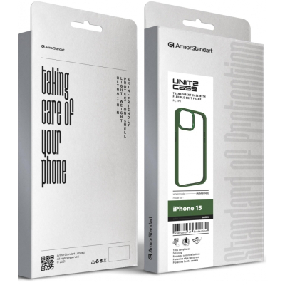 Чохол до мобільного телефона Armorstandart UNIT2 Apple iPhone 15 Green (ARM69968)