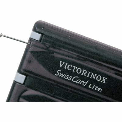 Ніж Victorinox SwissCard Lite Transparent Black Blister (0.7333.T3B1)