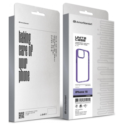 Чохол до мобільного телефона Armorstandart UNIT2 Apple iPhone 15 Lavender (ARM69970)