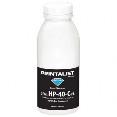 Тонер HP CLJ Universal 40г Cyan Printalist (HP-40-C-PL)