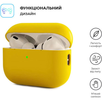 Чохол для навушників Armorstandart Silicone Case для Apple Airpods Pro 2 Yellow (ARM64537)