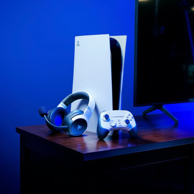 Навушники Razer Kaira Pro Hyperspeed for PS5 Bluetooth White-Black (RZ04-04030200-R3G1)