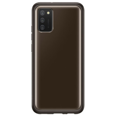 Чохол до мобільного телефона Samsung Soft Clear Cover Galaxy A02s (A025) Black (EF-QA025TBEGRU)