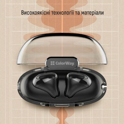 Навушники ColorWay Slim TWS-2 Earbuds Black (CW-TWS2BK)
