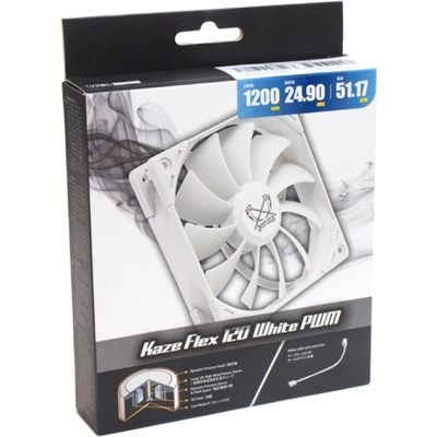 Кулер до корпусу Scythe Kaze Flex 120 White PWM (KF1225FD12W-P)