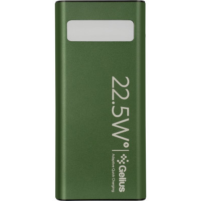 Батарея універсальна Gelius Lightstone GP-PB300 30000mAh QC+PD (22.5W) Green (00000090465)