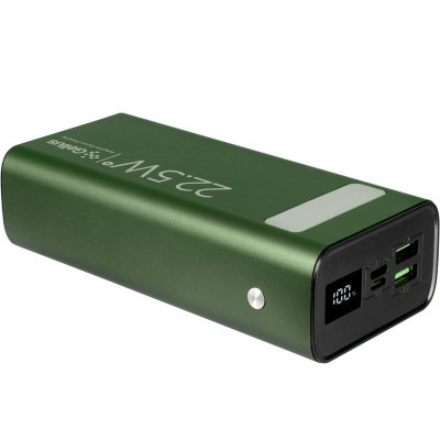 Батарея універсальна Gelius Lightstone GP-PB300 30000mAh QC+PD (22.5W) Green (00000090465)