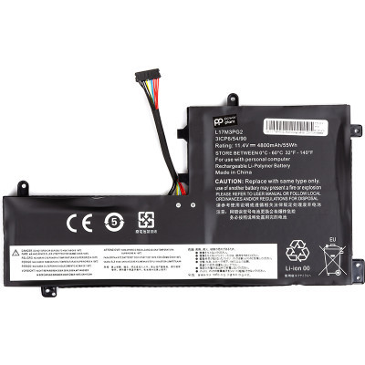 Акумулятор до ноутбука LENOVO L17M3PG2-3S1P (long cable) 11.4V 4800mAh PowerPlant (NB481804)