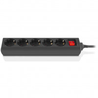Мережевий фільтр живлення REAL-EL RS-Protect M 1.8m, black (EL122300026)