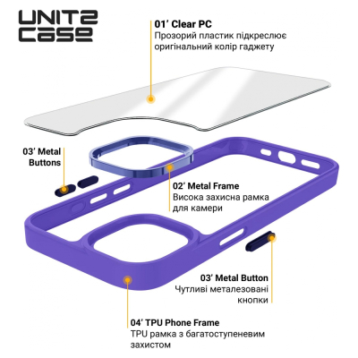 Чохол до мобільного телефона Armorstandart UNIT2 Apple iPhone 15 Pro Max Lavander (ARM69991)