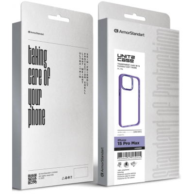 Чохол до мобільного телефона Armorstandart UNIT2 Apple iPhone 15 Pro Max Lavander (ARM69991)