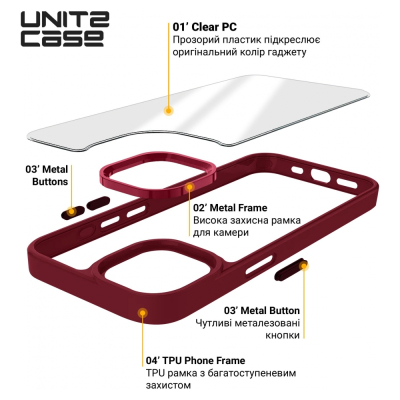 Чохол до мобільного телефона Armorstandart UNIT2 Apple iPhone 15 Pro Max Marsala (ARM69992)