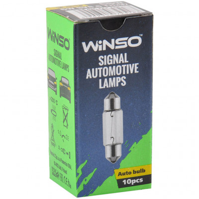 Автолампа Winso C5W 5W SV8.5 T11*37 (725180)