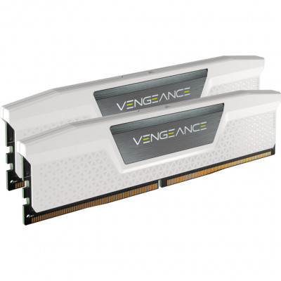 Модуль пам'яті для комп'ютера DDR5 32GB (2x16GB) 6000 MHz Vengeance White Corsair (CMK32GX5M2E6000C36W)