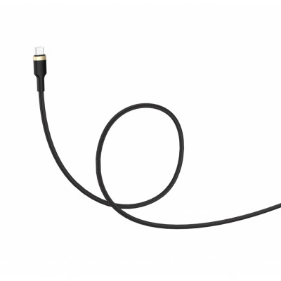 Дата кабель USB 2.0 AM to Micro 5P 1.0m spiral black ColorWay (CW-CBUM051-BK)
