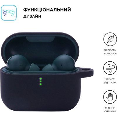 Чохол для навушників Armorstandart Silicone Case для Xiaomi QCY T10 / T10 Pro Black (ARM68425)