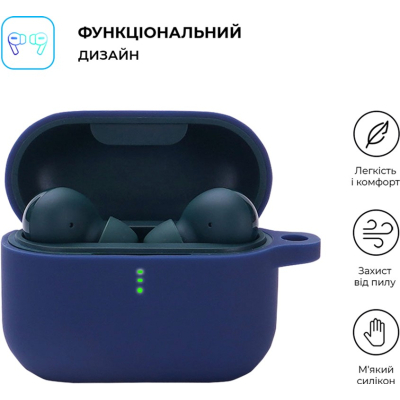 Чохол для навушників Armorstandart Silicone Case для Xiaomi QCY T10 / T10 Pro Midnight Blue (ARM68426)