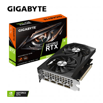 Відеокарта GIGABYTE GeForce RTX3050 8Gb WINDFORCE OC V2 (GV-N3050WF2OCV2-8GD)
