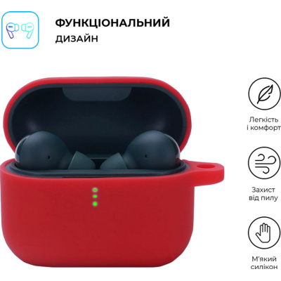 Чохол для навушників Armorstandart Silicone Case для Xiaomi QCY T10 / T10 Pro Red (ARM68427)
