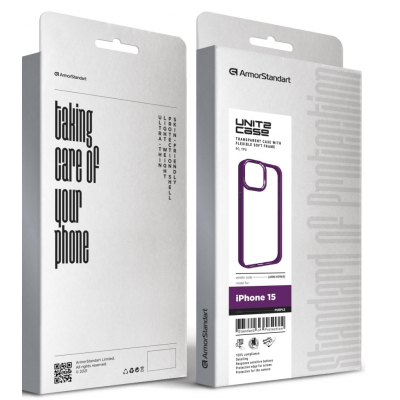 Чохол до мобільного телефона Armorstandart UNIT2 Apple iPhone 15 Purple (ARM69969)