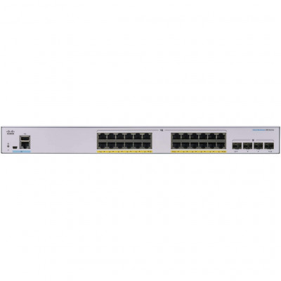 Комутатор мережевий Cisco CBS250-24P-4G-EU