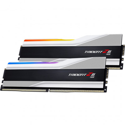 Модуль пам'яті для комп'ютера DDR5 32GB (2x16GB) 7200 MHz Trident Z5 RGB Silver G.Skill (F5-7200J3445G16GX2-TZ5RS)