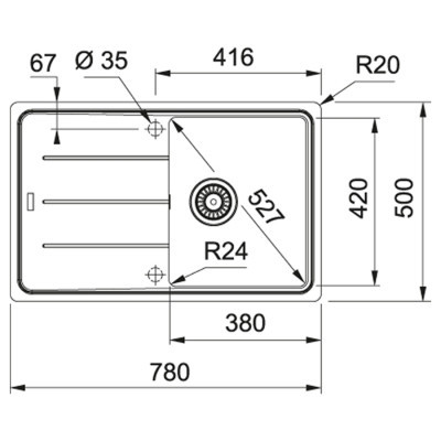 Мийка кухонна Franke BASIS BFG 611-78 (114.0306.793)