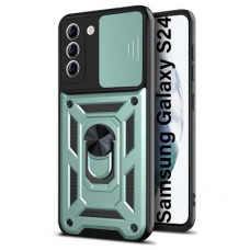 Чохол до мобільного телефона BeCover Military Samsung Galaxy S24 SM-S921 Dark Green (710637)