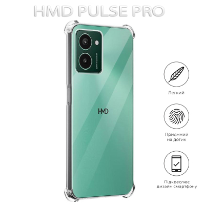Чохол до мобільного телефона BeCover Anti-Shock HMD Pulse Pro Clear (712796)