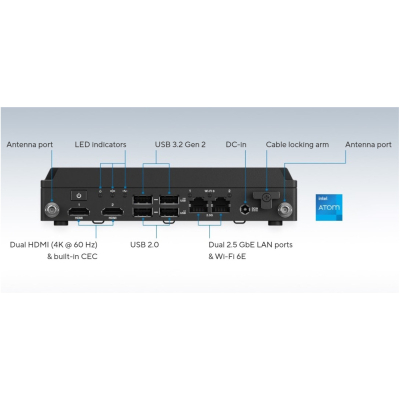 Комп'ютер ASUS NUC Rugged BNUC13BRFA400B00I / Atom X7425E, no Cord (90AS0022-M00140)