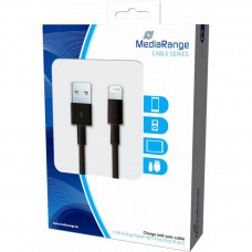 Дата кабель USB 2.0 AM to Lightning 1.0m Mediarange (MRCS137)