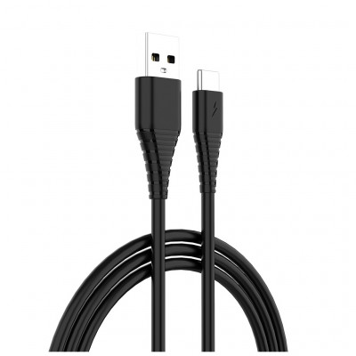 Зарядний пристрій ColorWay 1USB Quick Charge 3.0 (18W) black + cable Type C (CW-CHS013QCC-BK)