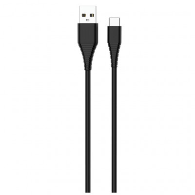 Зарядний пристрій ColorWay 1USB Quick Charge 3.0 (18W) black + cable Type C (CW-CHS013QCC-BK)